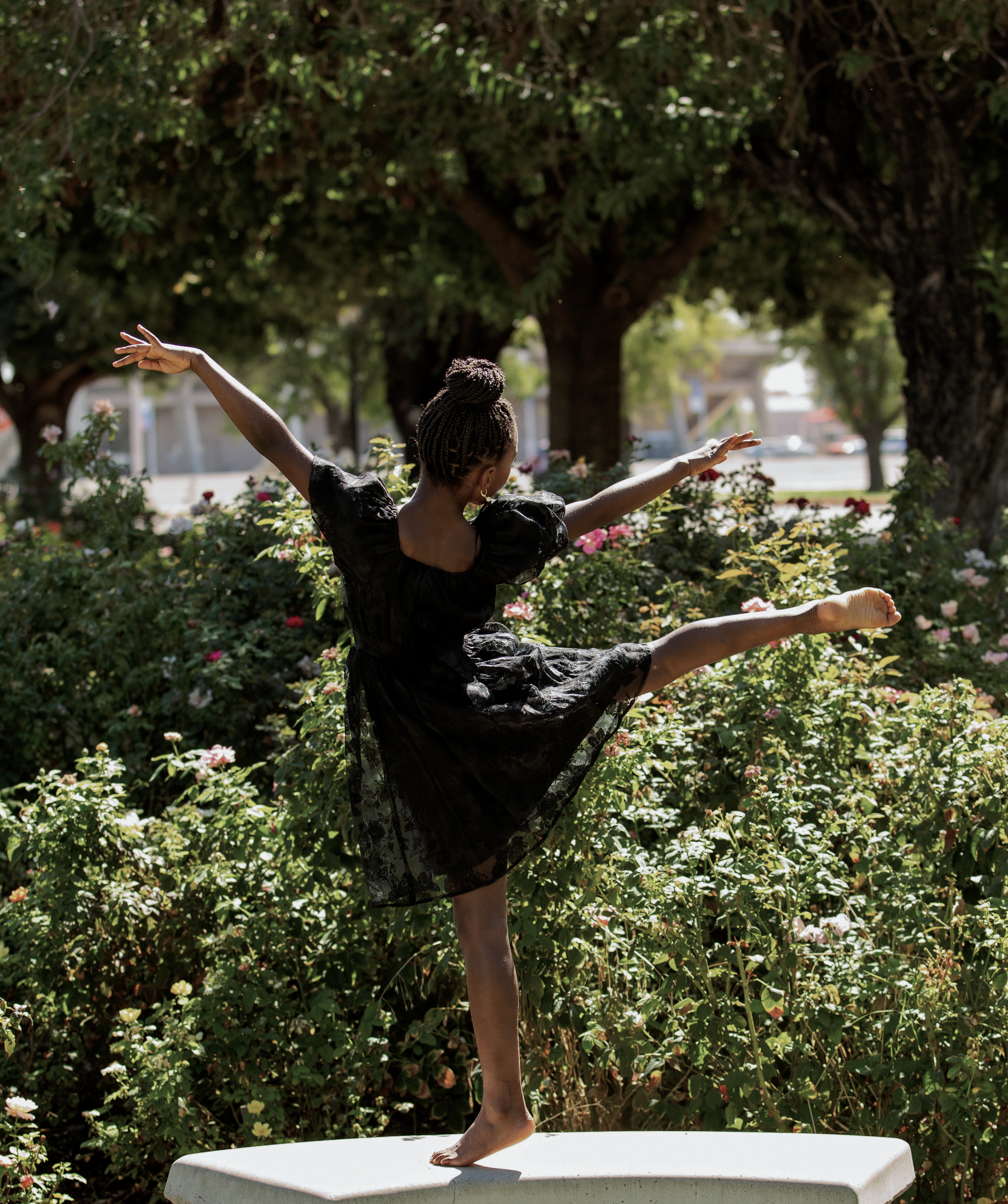 Dancer in garden
